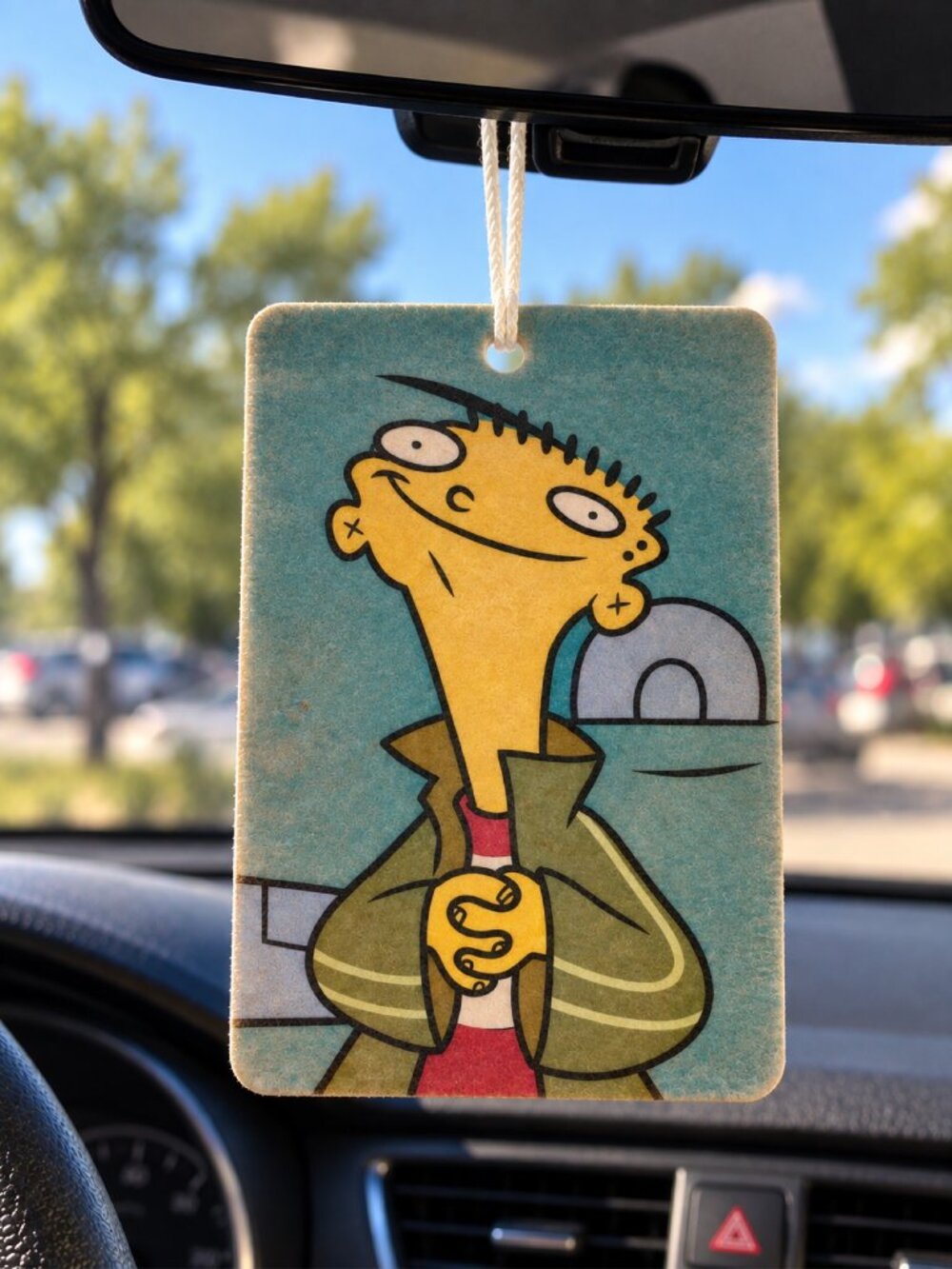 Ed Grinning Funny Meme Car Air Freshener – Hanging Car Accessory